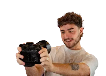 Gabriel with camera
